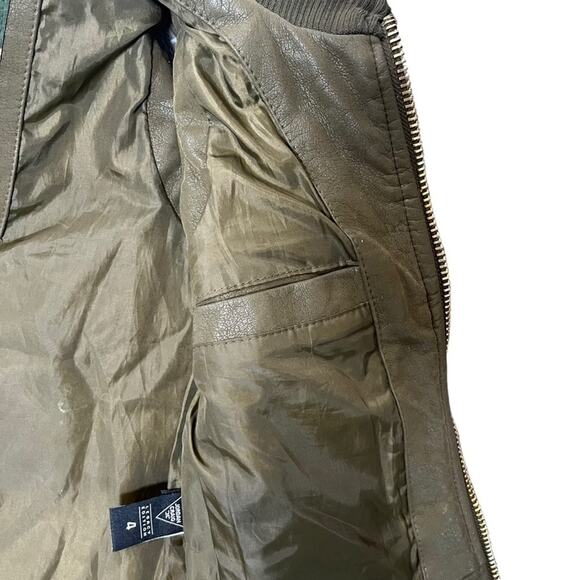 Jordan Craig Legacy Edition Vest Boy 4 Army Green Faux Leather Lined Adjustable - Picture 10 of 10